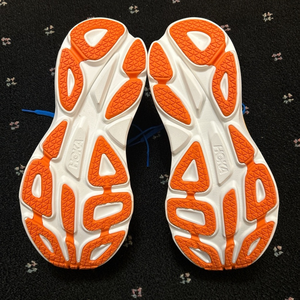 Hoka Vibrant Blue and Orange Sneakers - Picture 3 of 4